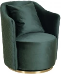 Кресло Garda Decor VERONA-2K-ЗЕЛЕНЫЙ-Bel37 (Изумрудный)