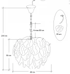 Подвесная люстра Garda Decor 62GDW-8903-600