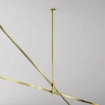 Крепление потолочное Long двойное 700мм Flarity латунь Maytoni Accessories for tracks Flarity TRA159С-D1-BS (24V)