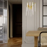 Бра хрустальное Arte Milano Milano-1 23122.255.2.G9.A GD (220V)