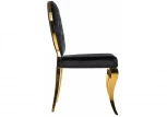 Стул Woodville Odda черный / золотой 11643
