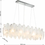 Подвесная люстра Favourite Beluta 3018-12P (220V, на тросе, перо)