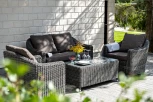 Лаунж-зона из искусственного ротанга, цвет графит 4SIS Кон Панна KPS2C2TJ-4-SET graphite