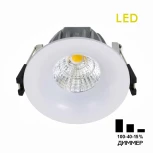 Встраиваемый точечный светильник Citilux Гамма CLD004NW0 (LED, 220V, диммер, круглые)