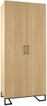 Шкаф R-Home двухстворчатый без зеркал Loft Дуб Натур