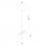Подвесной светильник Divinare Ragno 1308/02 SP-1 (220V, на проводе, паук)