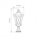 Наземный фонарь Elektrostandard Virgo капучино GLXT-1450S (220V, IP44)