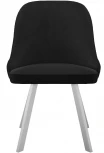 Стул 266 поворотный, К21 черный, ножки белые Dikline 00-00062910