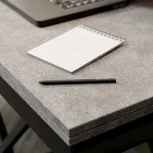 Стол универсальный трансформируемый АНДРЭ Loft ЛДСП терраццо/чёрный от фабрики Mebelik