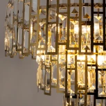 Потолочная люстра на штанге Arte Lamp Mintaka A1005PL-10GO (220V, хрусталь)