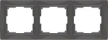 Рамка на 3 поста (серо-коричневый, basic) W0032007 (a051298)