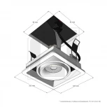 Встраиваемый светильник White RAUMBERG Fashion Fashion1Wh (220V)