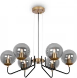 Подвесная люстра Freya Moricio FR5140PL-06GB (220V, на тросе, шарики)