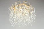 Подвесная люстра Aployt Gertunia APL.847.03.10 (220V, хрусталь, на тросе, листья, ветки)
