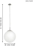 Подвесной светильник Eglo Rondo 85262 (220V, на проводе, шар)