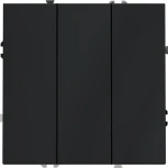 Выключатель трехклавишный (графит) Voltum S70 VLS030107