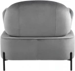 Кресло Stool Group Кэнди с подлокотниками велюр серый УТ000035878