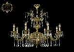 Подвесная люстра с хрустальными подвесками Art Classic 31.29 31.29.8.CK250SP.250GL.G.Sp.Clear.1C