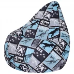 Кресло мешок Dreambag Груша Тиранозавр (2XL, Классический) 5032031