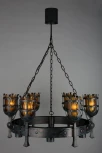 Подвесная люстра Aployt Simona APL.500.03.12 (220V, на цепи, под старину, факел)