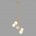 Потолочая люстра на штанге Belfast Bryson L-8130-5A BR GL (220V, шарики)