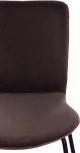 Стул GILLIAN (mod. 0137017-NI) металл/вельвет, 45х52,5х78 см, серо-коричневый S108 (84 Brown)/черный Tetchair 15509