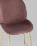 Стул полубарный Stool Group Beetle со спинкой темно-розовый УТ000006593