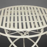 Комплект (стол + 2 стула) Secret de Maison PALLADIO (mod. PL08-8668/8669) белый антик (antique white) (металл)