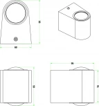 Настенный светильник Zortes Scoup ZRS.1823.02