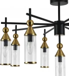 Потолочная люстра на штанге (13037/9R Black) Indigo Torazzo V000529 (220V)