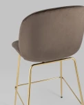 Стул полубарный Stool Group Beetle со спинкой коричневый УТ000025453