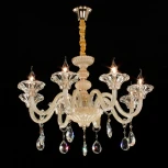 Подвесная люстра Citilux Ирида CL351181 (220V, хрусталь, на цепи, подсвечник, свеча)