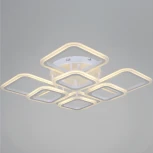 Потолочная люстра светодиодная на штанге с пультом регулировкой яркости и цветовой температуры Reluce 05106-0.3-4+4A WH (220V)