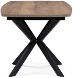 Стол Woodville Палу дуб галифакс табак / черный 551074