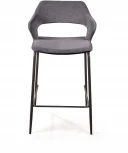 Стул полубарный Woddy, бархат антрацит Top Concept WODDY 2001000001019