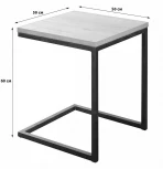 Стол журнальный R-Home Loft 1 Дуб Табак