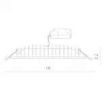 Встраиваемый точечный светильник Arte Lamp Canopo A7247PL-2WH (LED, 220V)