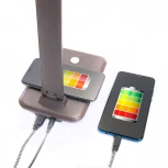 Офисная настольная лампа с беспроводным ЗУ Feron 41451 (LED, 220V, диммер, сенсорный выключатель)