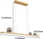 Подвесной светильник Favourite Bilico 4549-3P (LED, 220V, на тросе, шарики)
