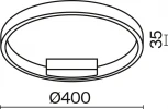 Потолочный светильник круглый Maytoni Rim MOD058CL-L25BK (LED, 220V, кольцо)