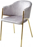 Стул DILL PK6015-03 (VBP203) античный серебристо-серый/ золотой каркас