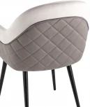 Стул Stool Group Новел велюр светло-серый с темно-серой спинкой УТ000035946