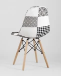 Стул Stool Group Eames DSW пэчворк черно-белый УТ000002351