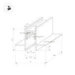 Шинопровод под гипсокартон магнитный Arlight 033635 (48V)