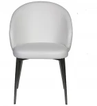 Обеденный стул Garda Decor 58DB-19015STUL-BEL (Черный/Белый)