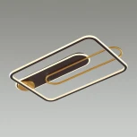 Люстра потолочная с пультом ДУ Shioto 5277/99CL черный, матовое золото LED 110W