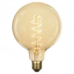 Ретро лампочка накаливания Эдисона шар прозрачная E27 60W 220V желтое свечение Lussole Edisson GF-E-760