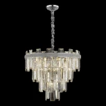 Подвесная люстра каскадная Wertmark Christel WE115.14.103 (220V, хрусталь, на цепи)