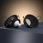 Встраиваемый светильник Elektrostandard Side 25059/01 GU10 черный (220V, круглые)