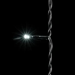 Гирлянда Занавес 1 x 6 м Белый 220В, 600 LED, Провод Черный ПВХ, IP54